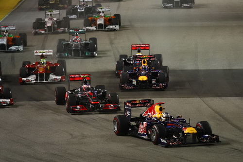 Гран При Сингапура. Старт гонки