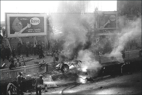 Авария Пьера Левега в гонке "24 часа Ле-Мана" 1955 года