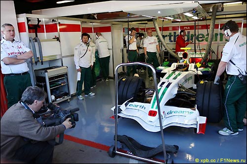 Бруно Сенна на тестах Honda