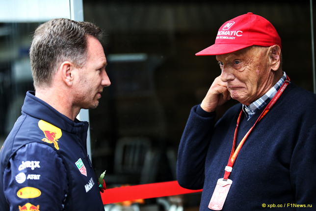 Кристиан Хорнер (слева) и Ники Лауда