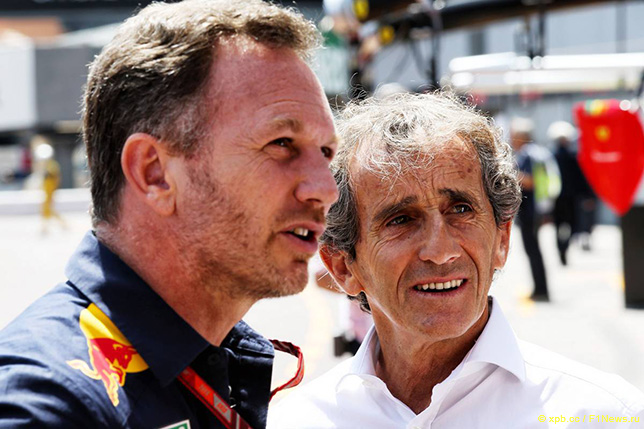 Кристиан Хорнер и Ален Прост