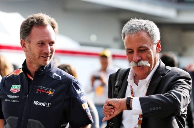 Кристиан Хорнер и Чейз Кэри, исполнительный директор Формулы 1