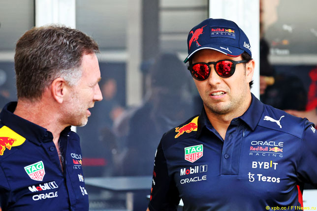 Кристиан Хорнер и Серхио Перес