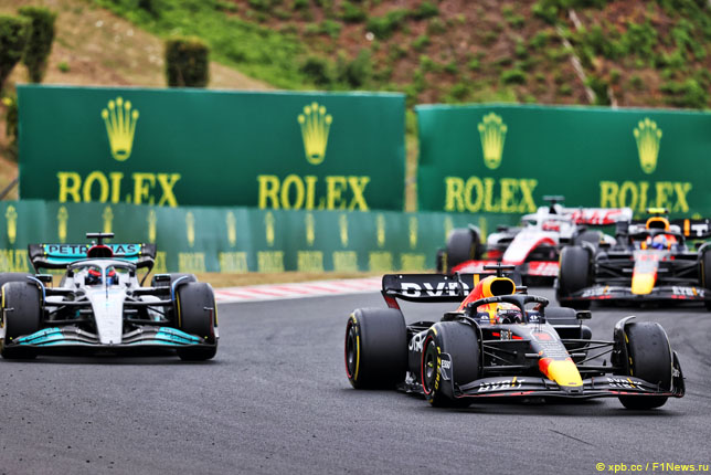 Джордж Расселл и Макс Ферстаппен