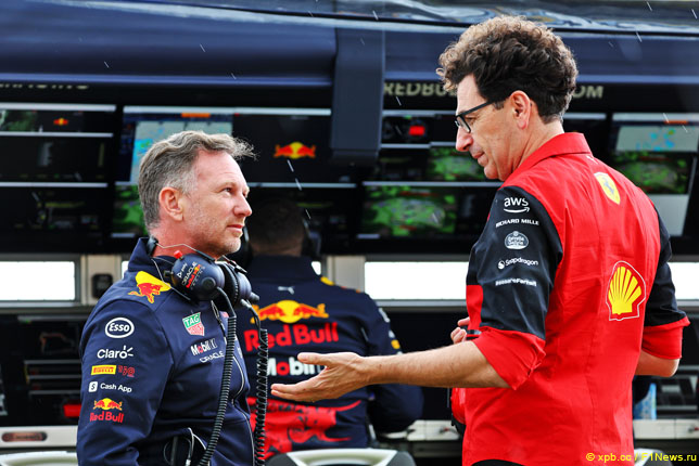 Кристиан Хорнер и Маттиа Бинотто