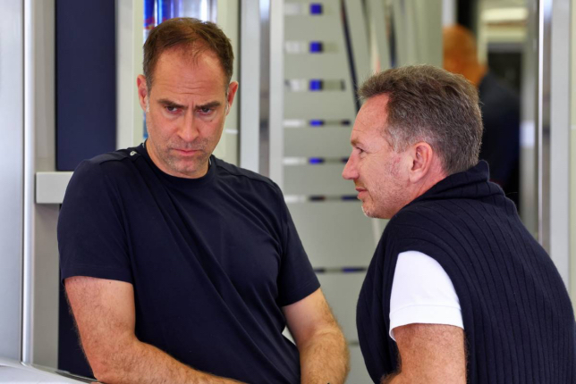 Оливер Минцлафф и Кристиан Хорнер, фото XPB