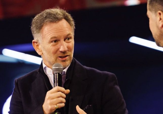 Кристиан Хорнер во время выступления в Дублине, фото из социальных сетей