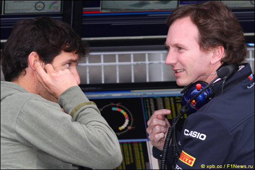 Марк Уэббер и Кристиан Хорнер