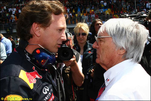 Кристиан Хорнер и Берни Экклстоун