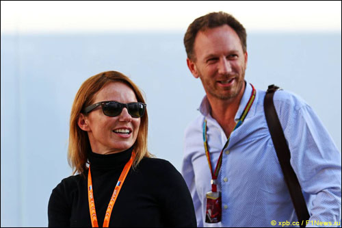 Джери Холлиуэлл и Кристиан Хорнер