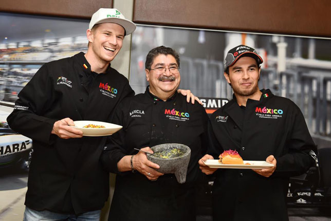 Нико Хюлкенберг, Рубен Болдо Виллегас и Серхио Перес