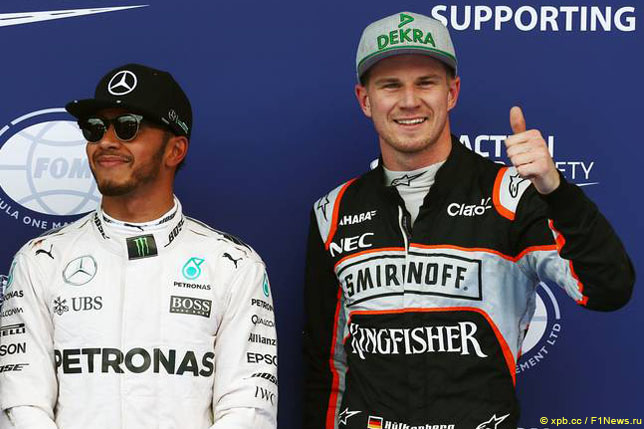 Льюис Хэмилтон и Нико Хюлкенберг