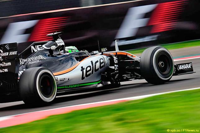 Нико Хюлкенберг на трассе в Мексике