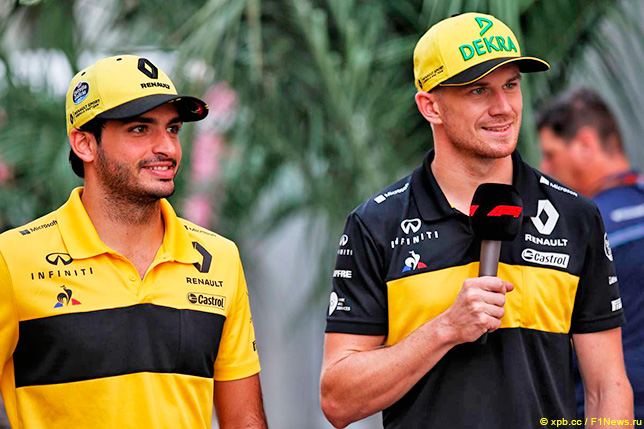 Карлос Сайнс и Нико Хюлкенберг