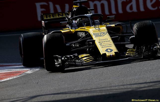 Нико Хюлкенберг на трассе Гран При Мексики