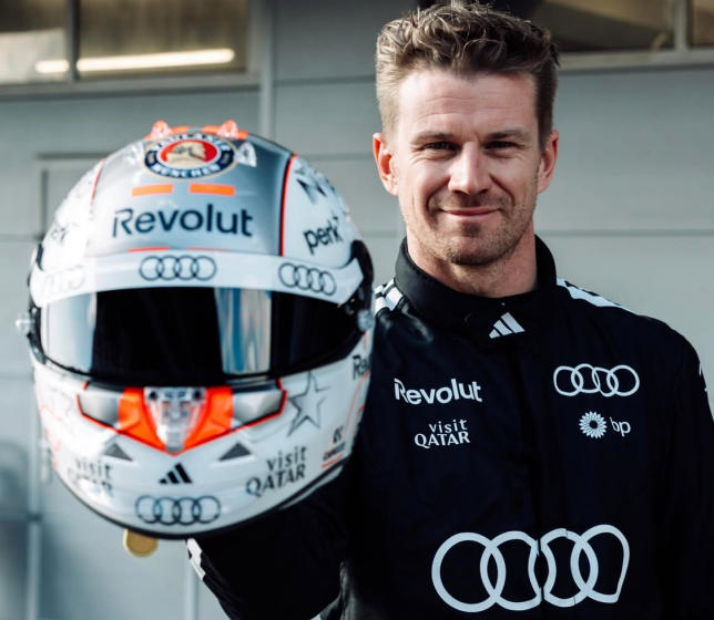 Нико Хюлкенберг и его новый шлем, фото из социальных сетей