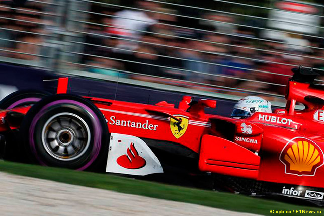 Себастьян Феттель на Гран При Австралии 2017 года