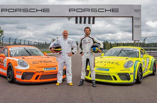 Жак Вильнёв и Принц Карл Филип, наследник шведского престола