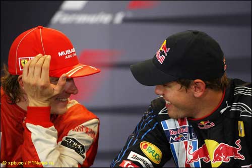 Кими Райкконен и Себастьян Феттель