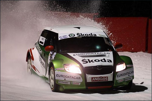 Skoda Fabia Оливье Паниса на трассе Andros Trophee