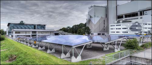 Корпоративный паркинг базы Sauber в Хинвиле