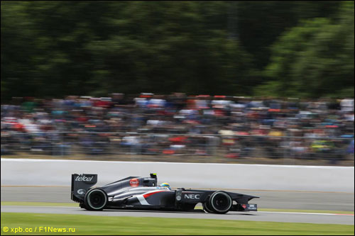 Эстебан Гутьеррес за рулем С32