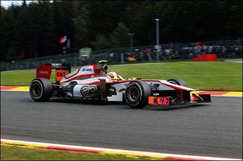 HRT Нараина Картикеяна на трассе Гран При