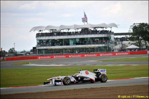 Серхио Перес на прошлогоднем Гран При Сильверстоуна