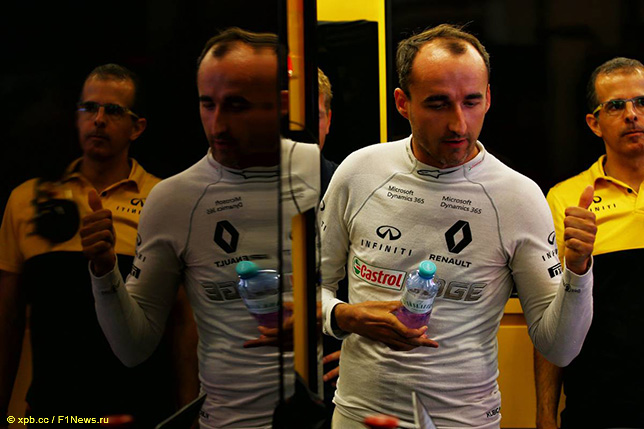 Роберт Кубица на тестах в Венгрии