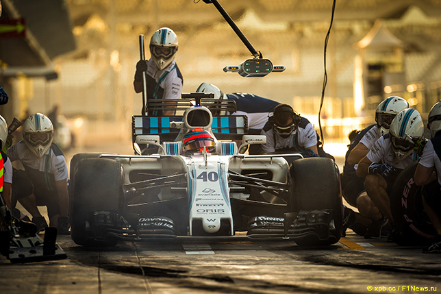 Роберт Кубица за рулём Williams на тестах в Абу-Даби