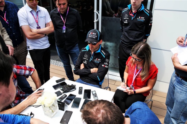 Роберт Кубица на встрече с прессой в Баку