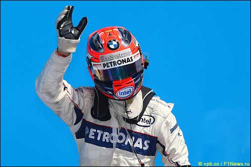 Роберт Кубица после финиша Гран При Европы