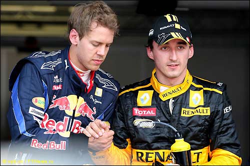 Себастьян Феттель и Роберт Кубица