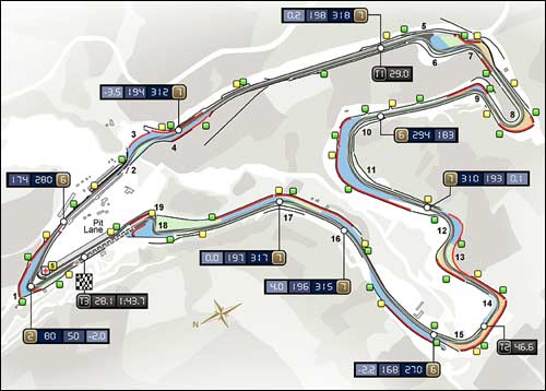 Трасса в Спа - арена Гран При Бельгии