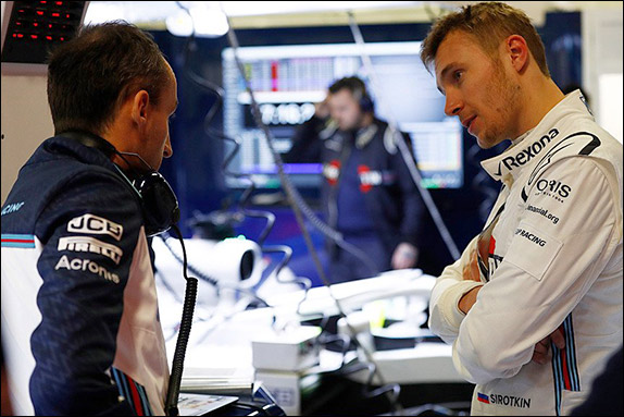 Роберт Кубица и Сергей Сироткин. Фото пресс-службы Williams