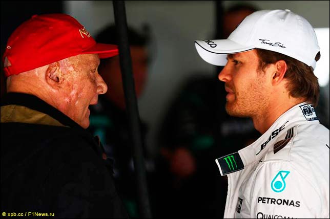 Ники Лауда и Нико Росберг