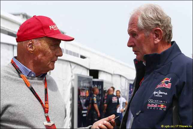 Ники Лауда и Хельмут Марко