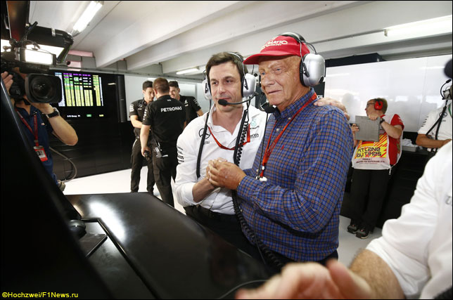 Тото Вольфф и Ники Лауда