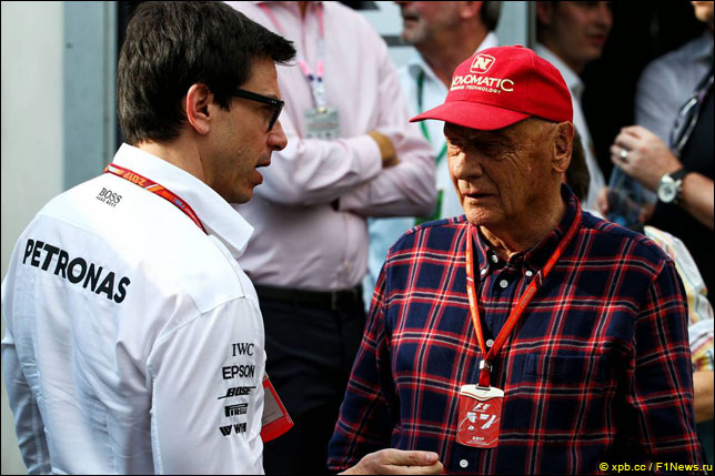 Тото Вольфф и Ники Лауда