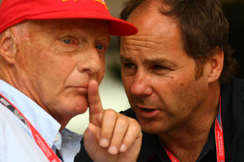 Ники Лауда (слева) и Герхард Бергер