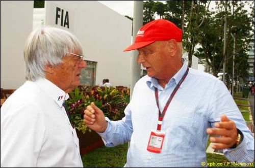 Берни Экклстоун и Ники Лауда