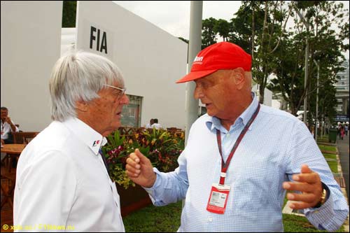Берни Экклстоун и Ники Лауда