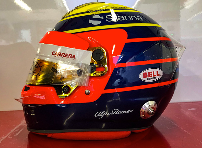 Новый шлем Шарля Леклера