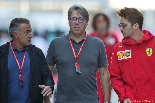 Жан Алези (слева) и Шарль Леклер