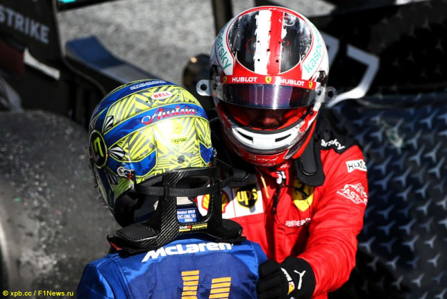 Шарль Леклер и Ландо Норрис 