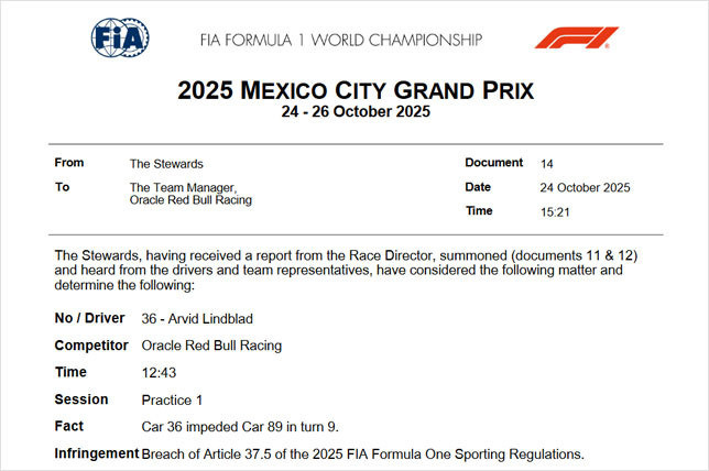 Документ FIA