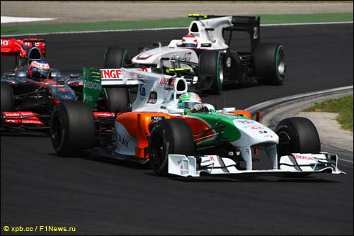 Витантонио Лиуцци на трассе Гран При Венгрии