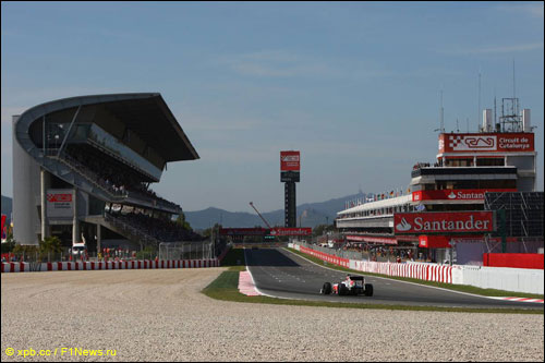 Витантонио Лиуцци на трассе Гран При Испании