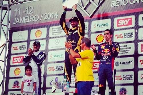 Подиум воскресной гонки