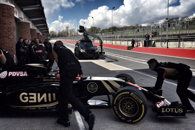 Съемочный день Lotus F1 в Брэндс-Хэтч